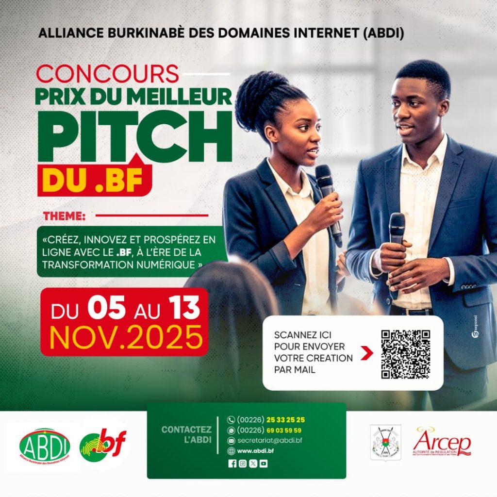 COMMUNIQUE Lancement du « Prix du Meilleur Pitch du .bf »