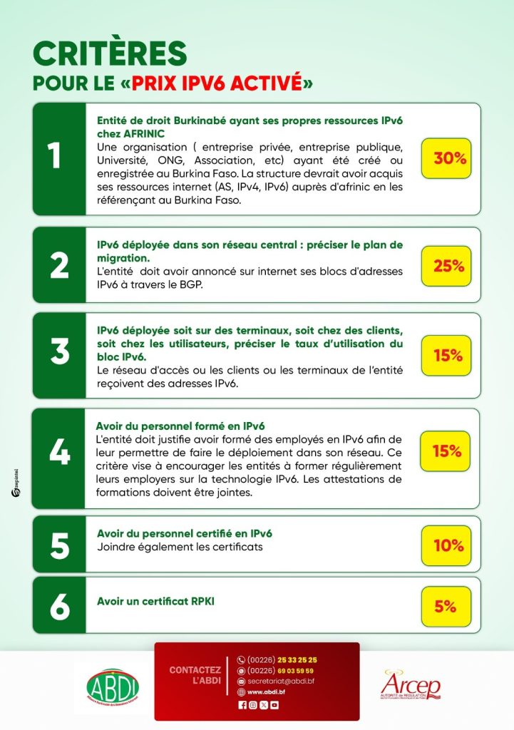 🌐 PRIX IPv6 ACTIVÉ : Découvrez les critères d'évaluation !